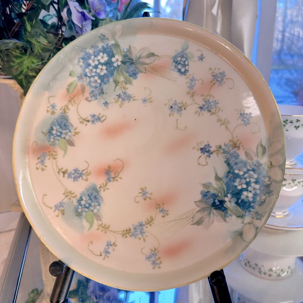 Lovely Antique Hand Painted Plate 9” - Picture 2 of 10